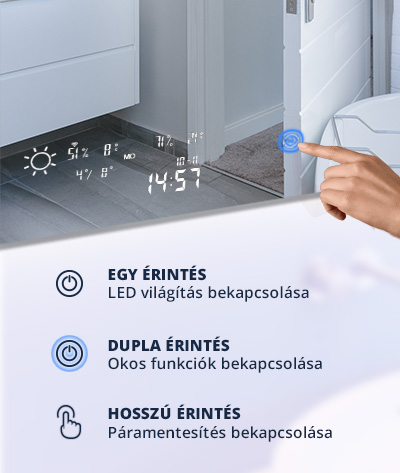 BVF Adelig okostükör LED háttérvilágítással BVF Adelig okostükör LED háttérvilágítással